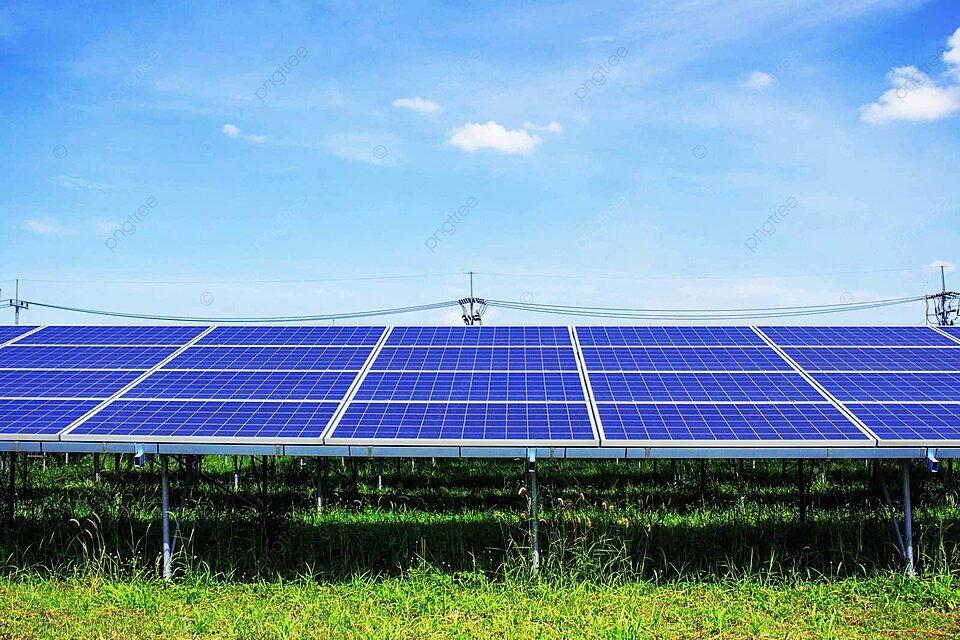 Large-scale solar panel array installation